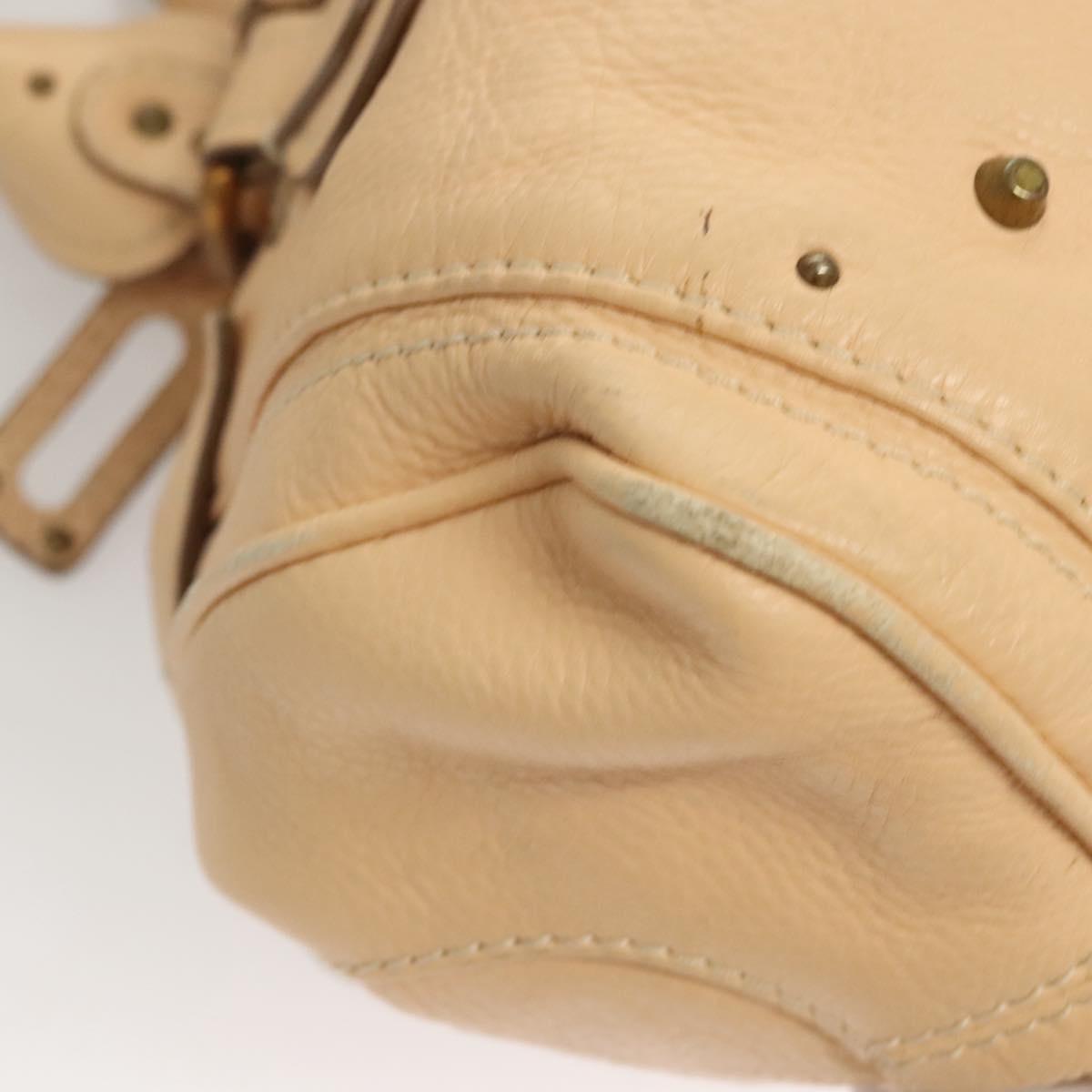 Chloe Paddington Hand Bag Leather Beige