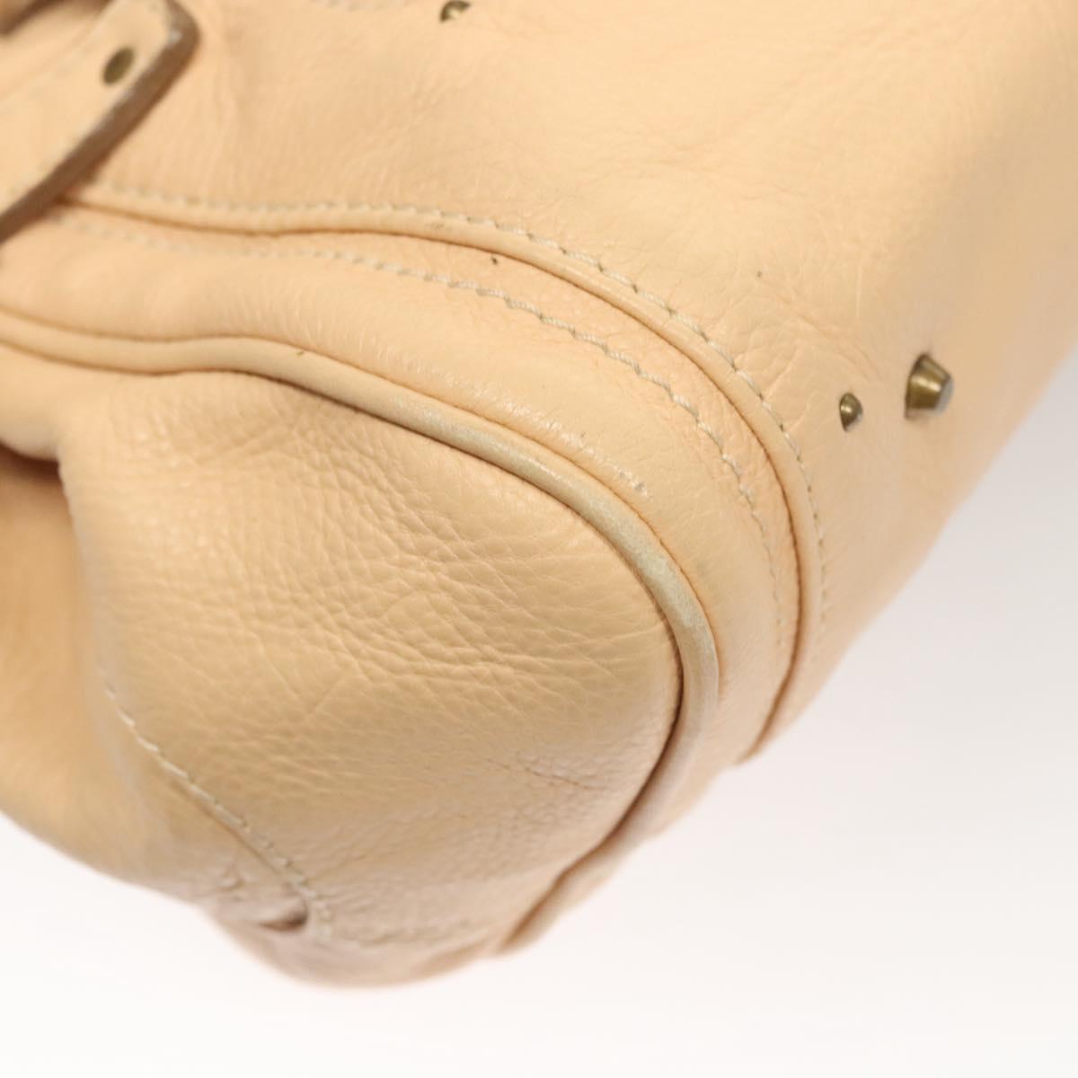 Chloe Paddington Hand Bag Leather Beige