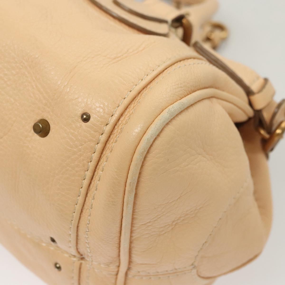 Chloe Paddington Hand Bag Leather Beige