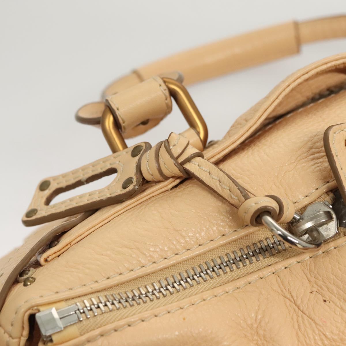 Chloe Paddington Hand Bag Leather Beige