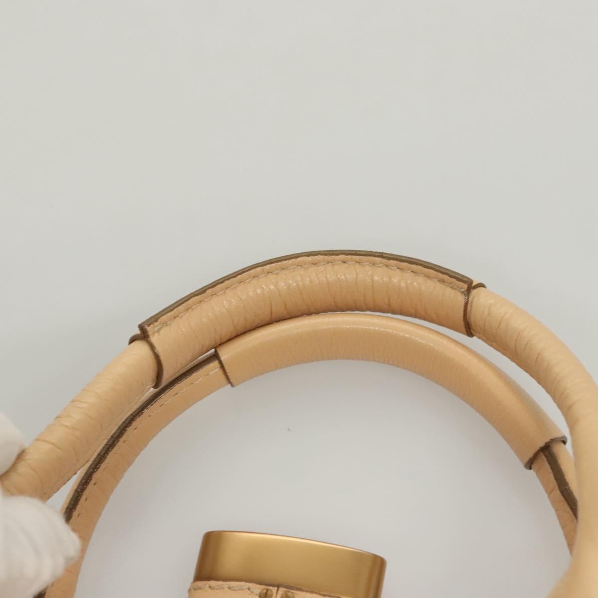 Chloe Paddington Hand Bag Leather Beige