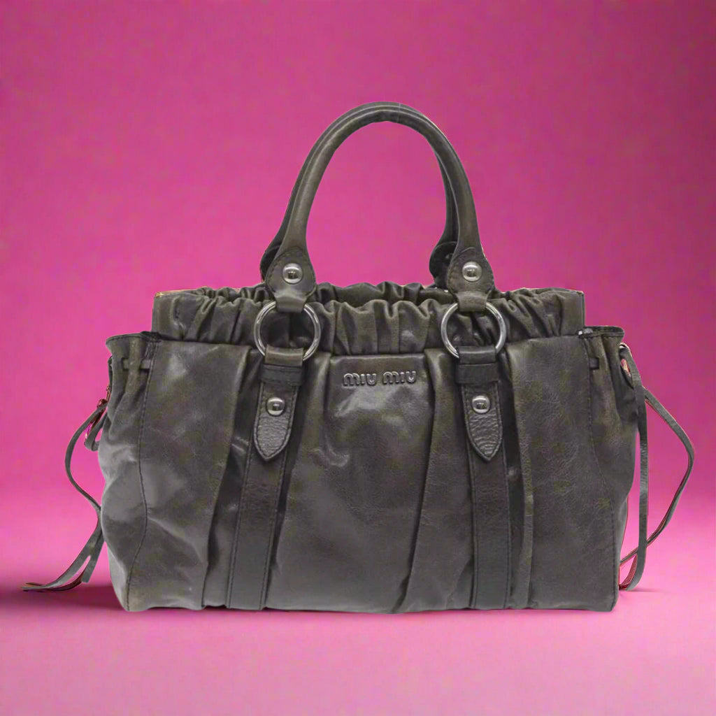 Miu Miu Matelasse Gray