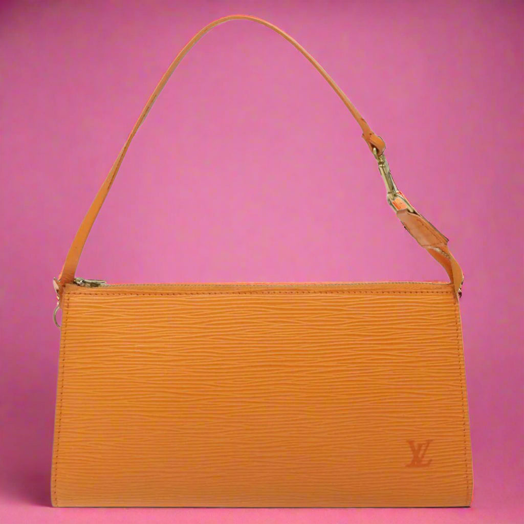Louis Vuitton Epi Pochette Orange