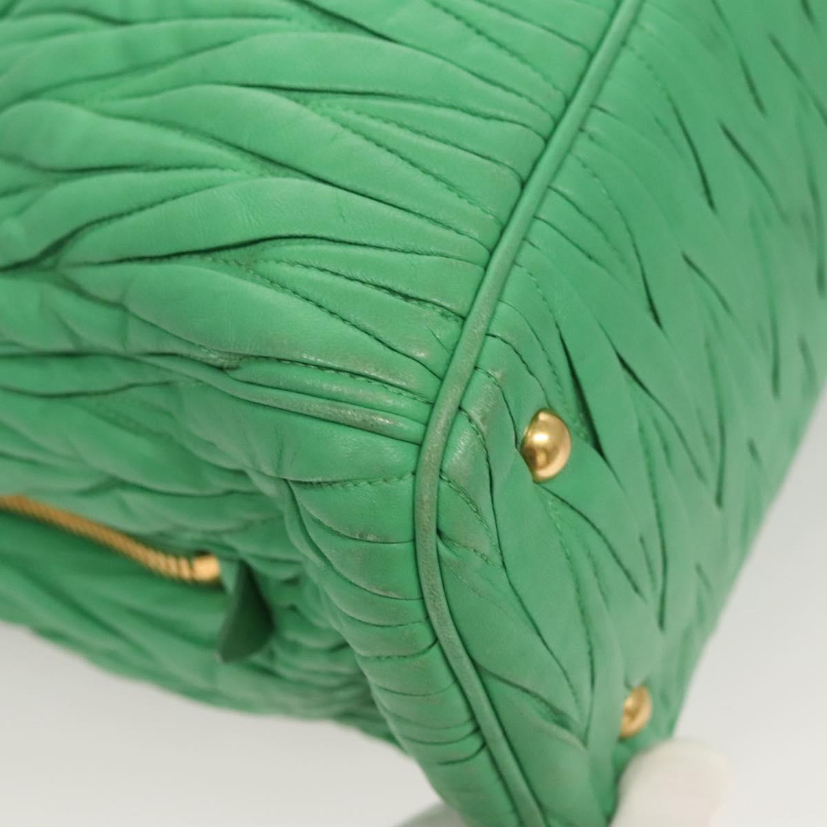 Miu Miu Matelasse Green