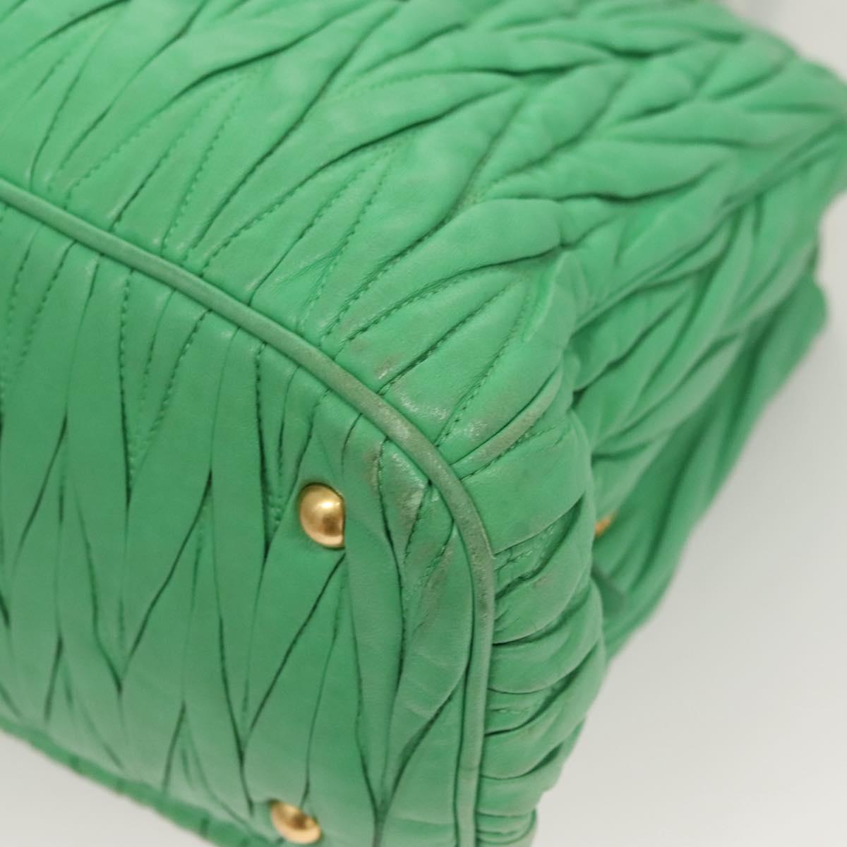 Miu Miu Matelasse Green