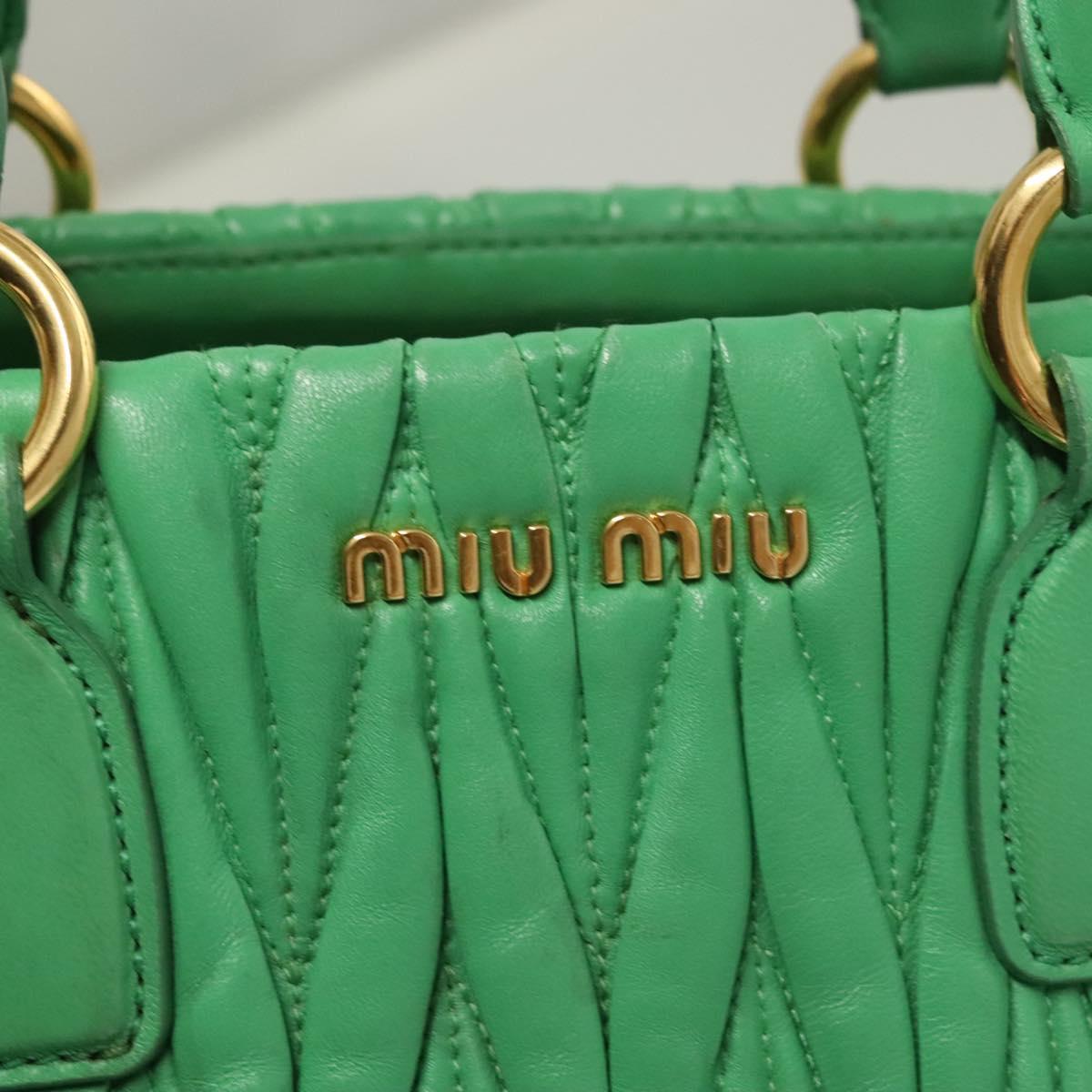 Miu Miu Matelasse Green