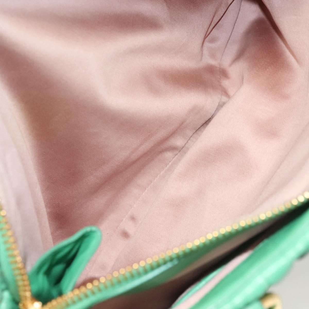 Miu Miu Matelasse Green