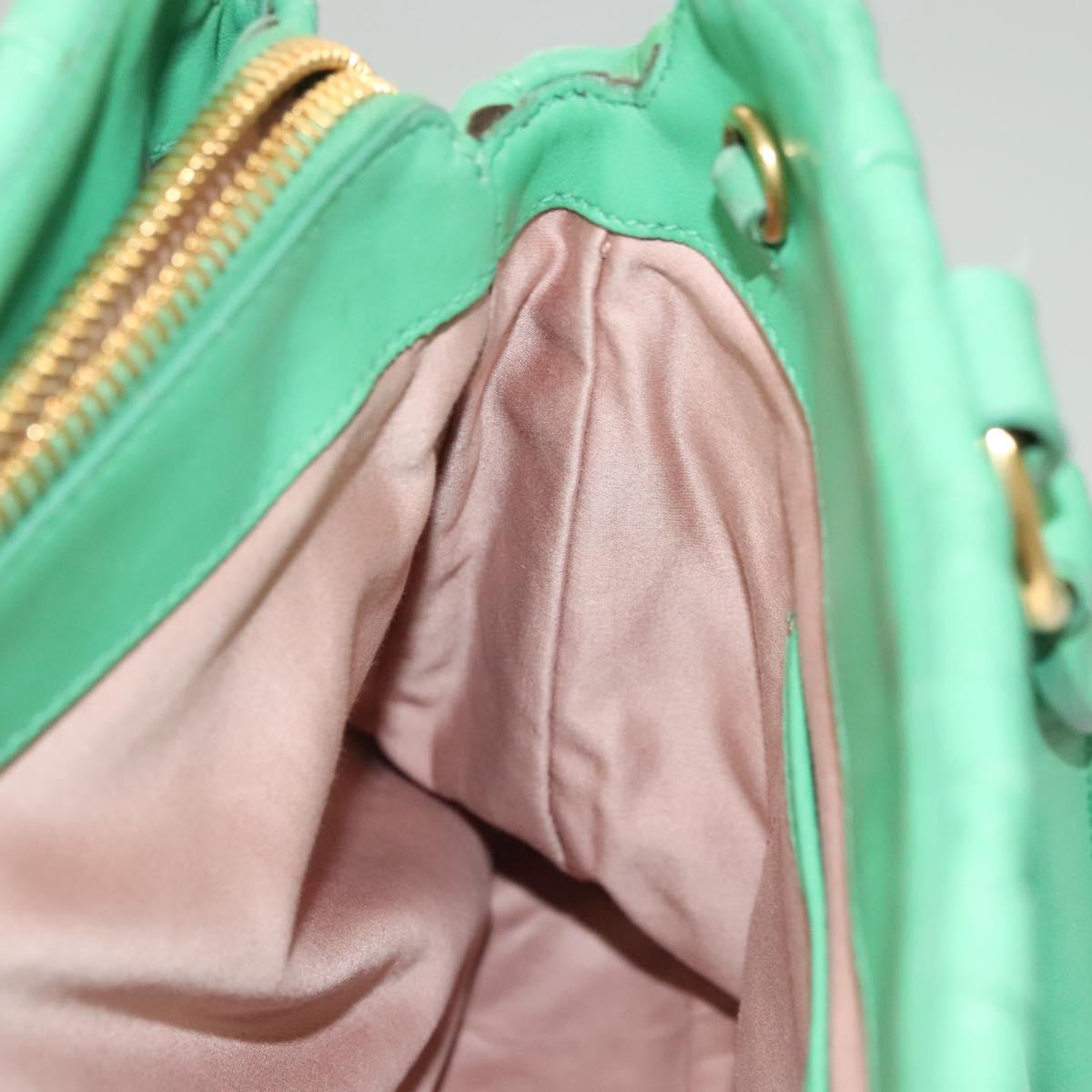Miu Miu Matelasse Green