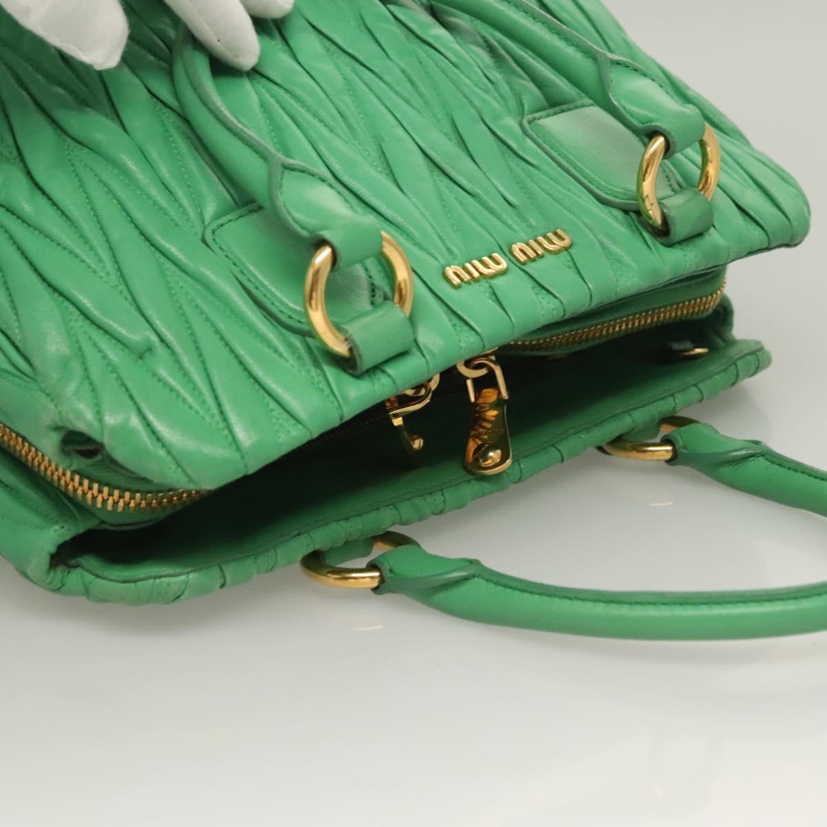 Miu Miu Matelasse Green