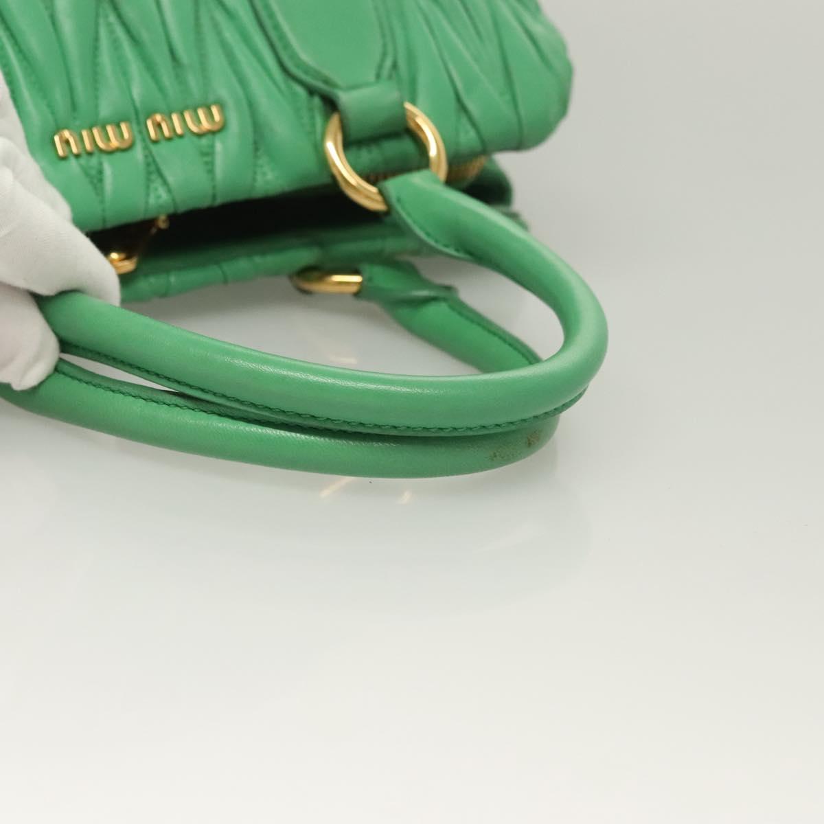 Miu Miu Matelasse Green