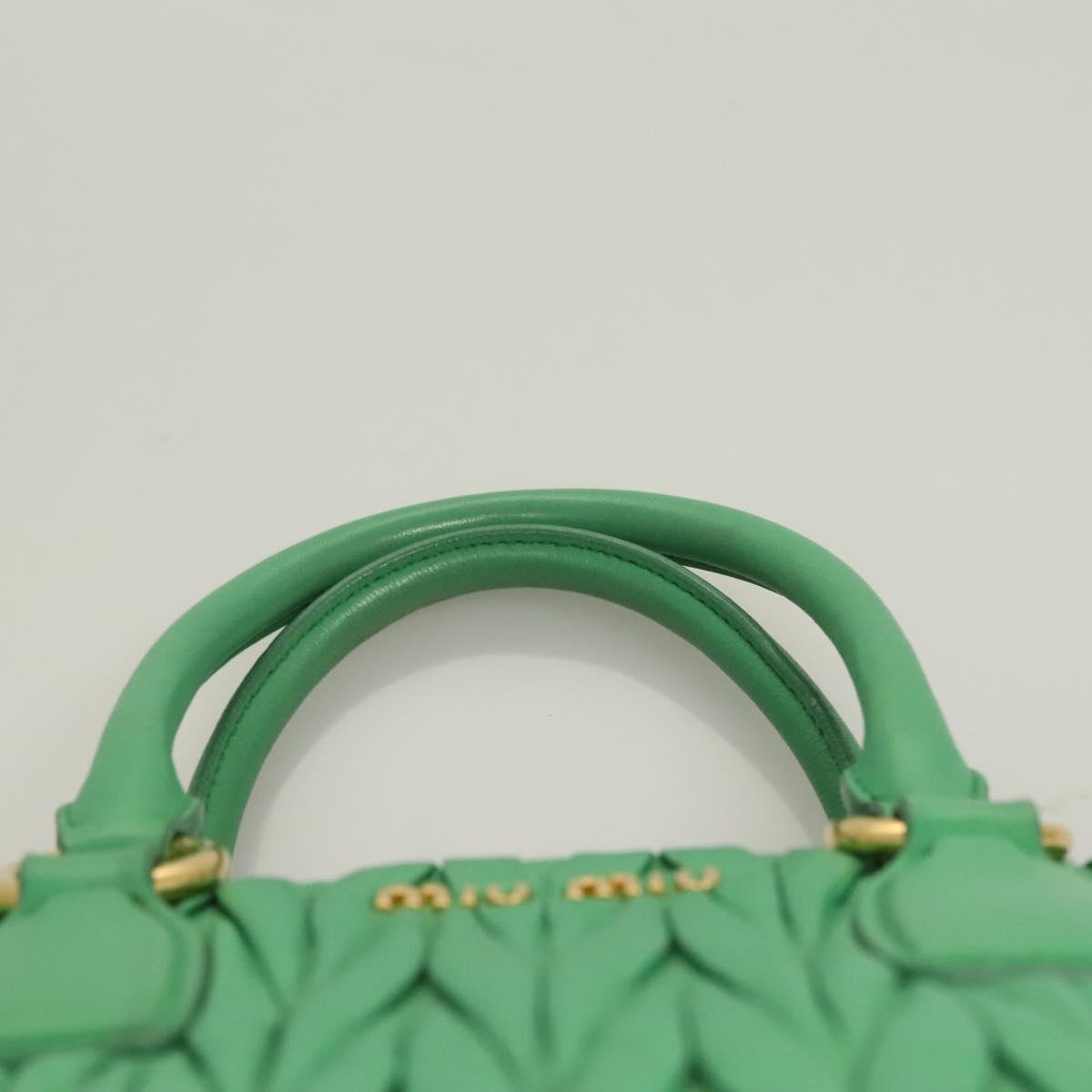 Miu Miu Matelasse Green