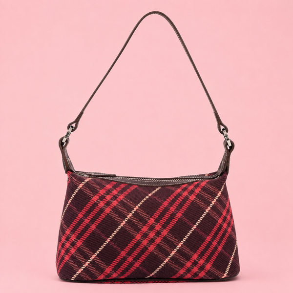 Burberry Blue Label Nova Check Canvas Shoulder Bag