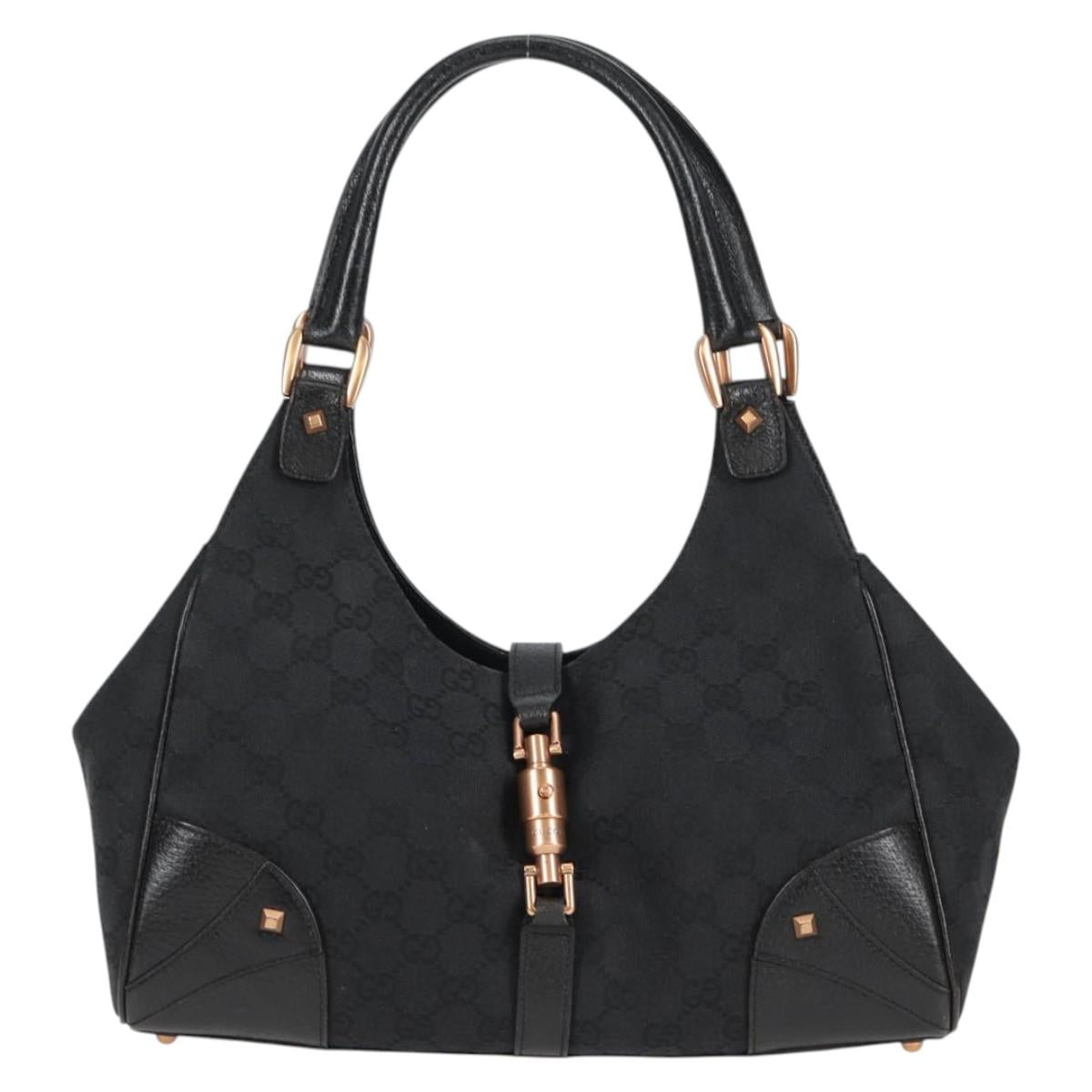 Gucci GG Canvas Bardot Black