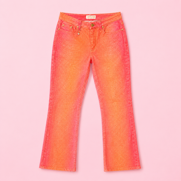 Roberto Cavalli Pink Glitter Jeans - XS/S
