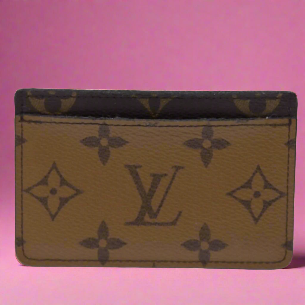 Louis Vuitton Monogram Reverse Porte Cartes Wallet (comes with box)