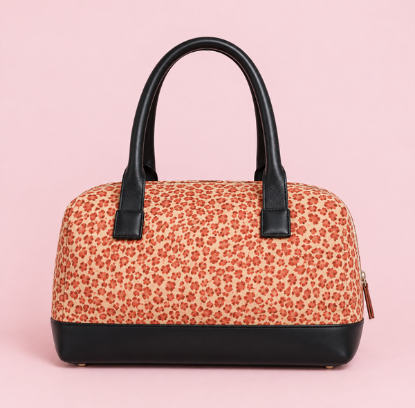 Bottega Veneta Leopard Print Nylon Hand Bag