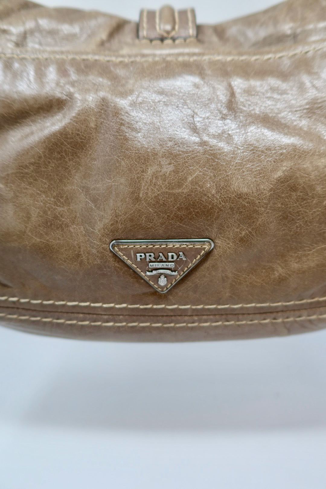 Prada Gray Hobo Bag