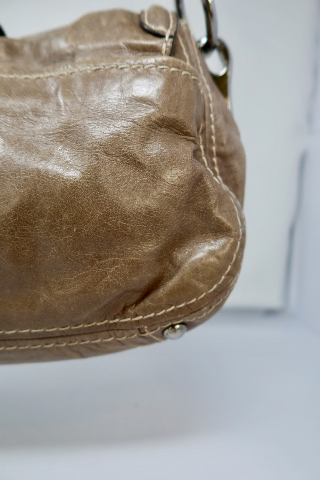 Prada Gray Hobo Bag