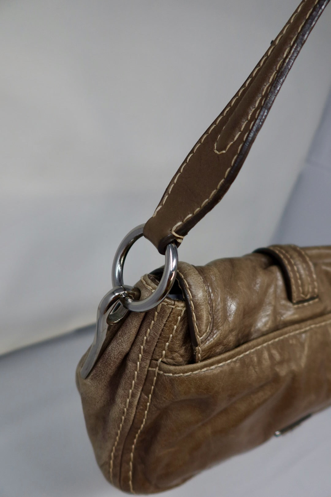 Prada Gray Hobo Bag