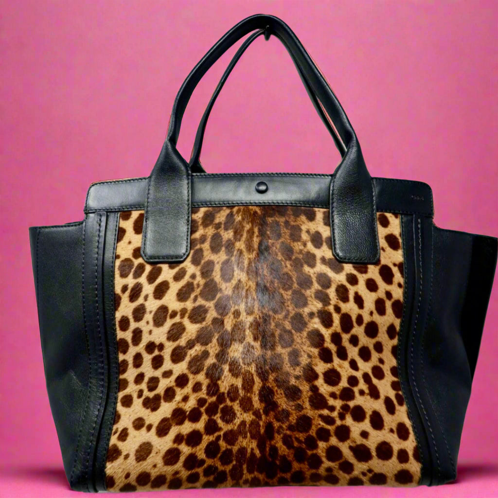 Chloe Pony Hair Leopard
