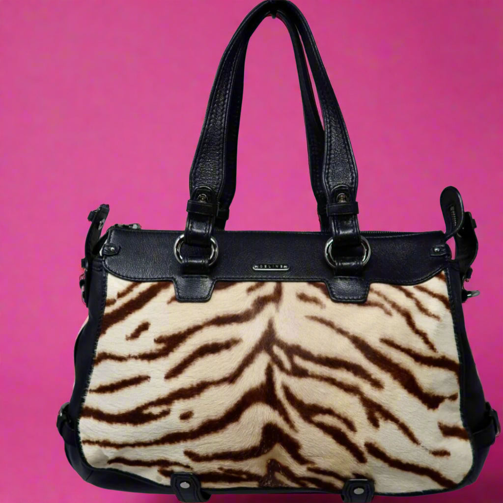 Celine Zebra Print Pony Hair (comes with strap)