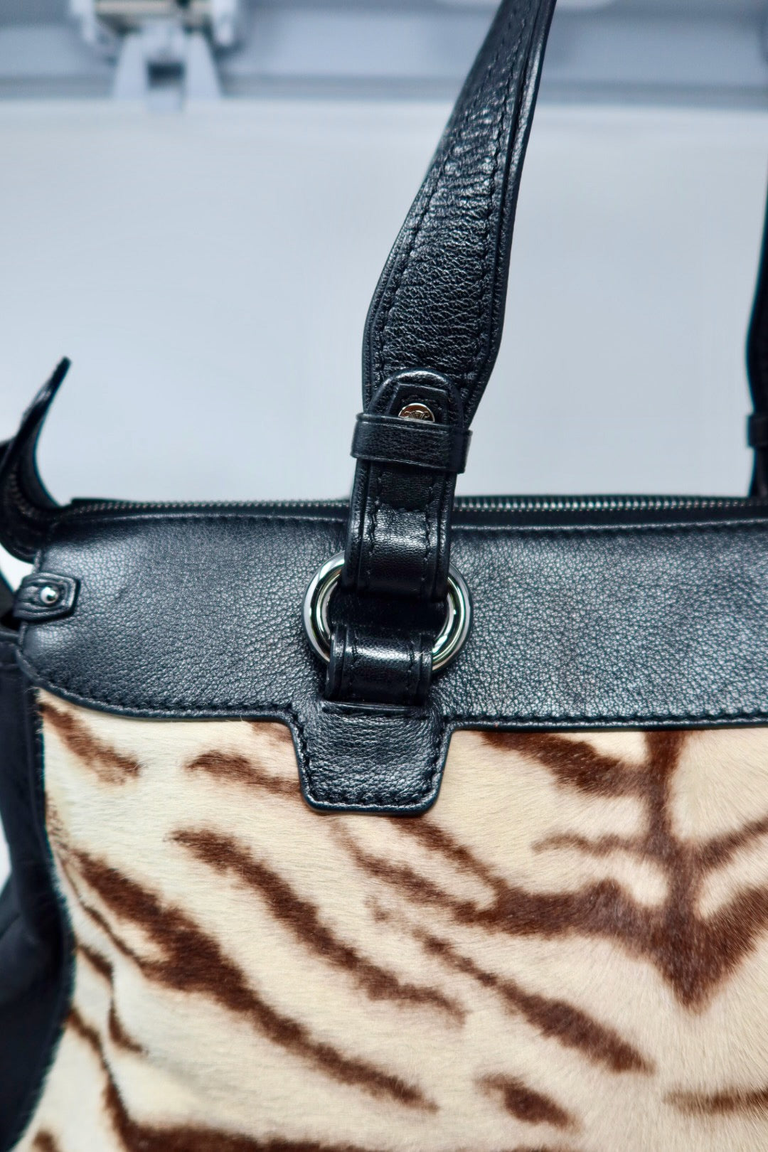 Celine Zebra Print Pony Hair (comes with strap)