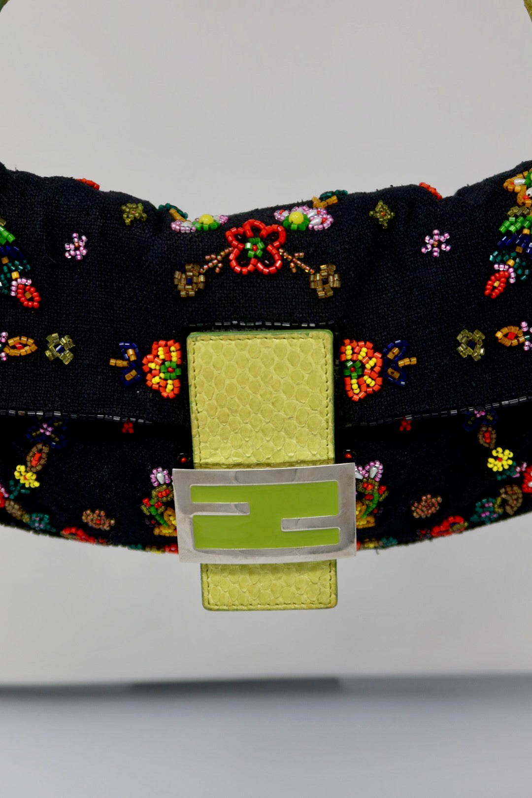 Fendi Baguette Beaded Floral