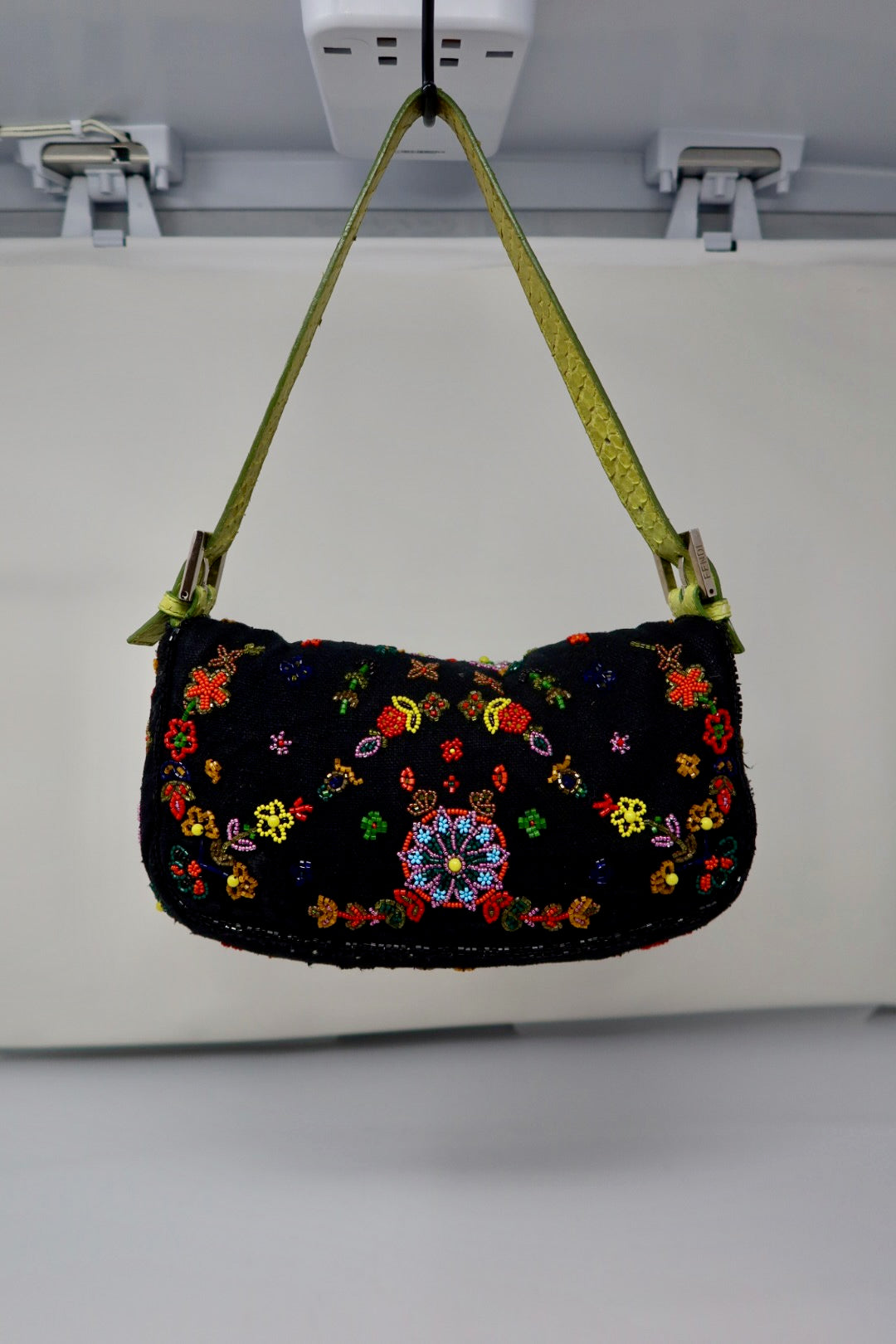 Fendi Baguette Beaded Floral