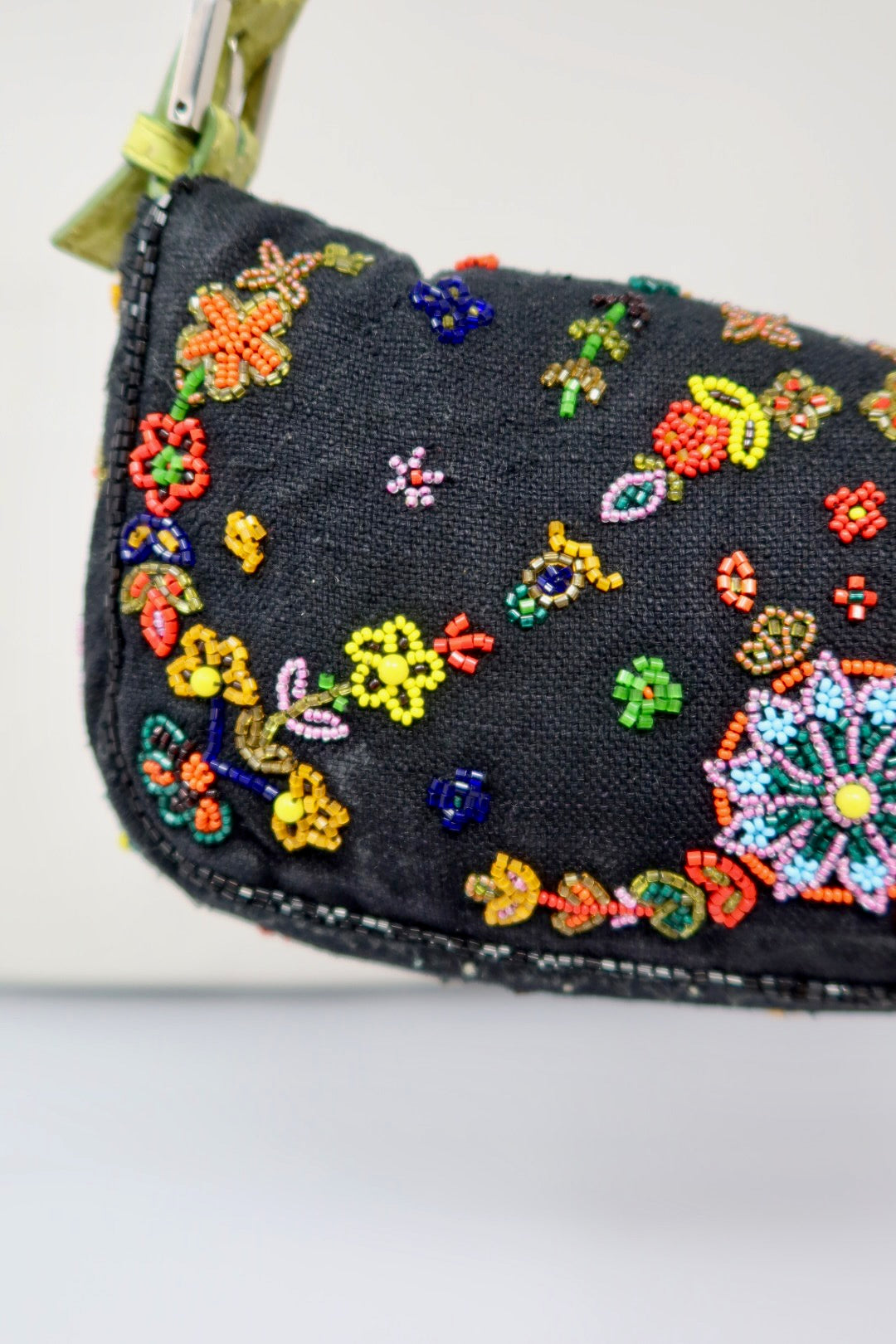 Fendi Baguette Beaded Floral