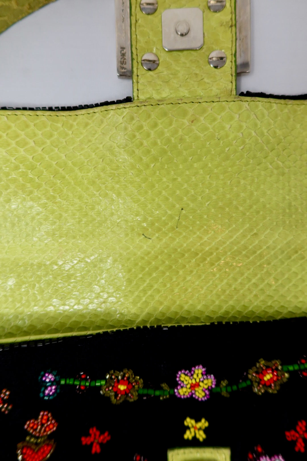 Fendi Baguette Beaded Floral