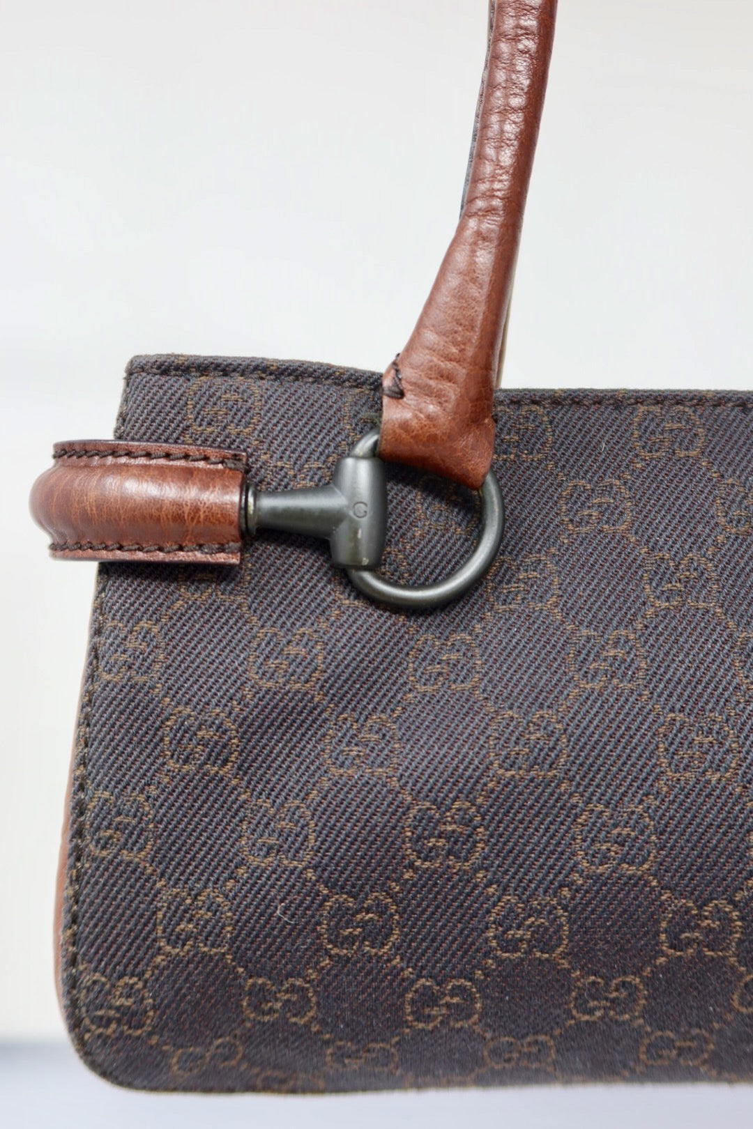 Gucci GG Canvas Horsebit Tote