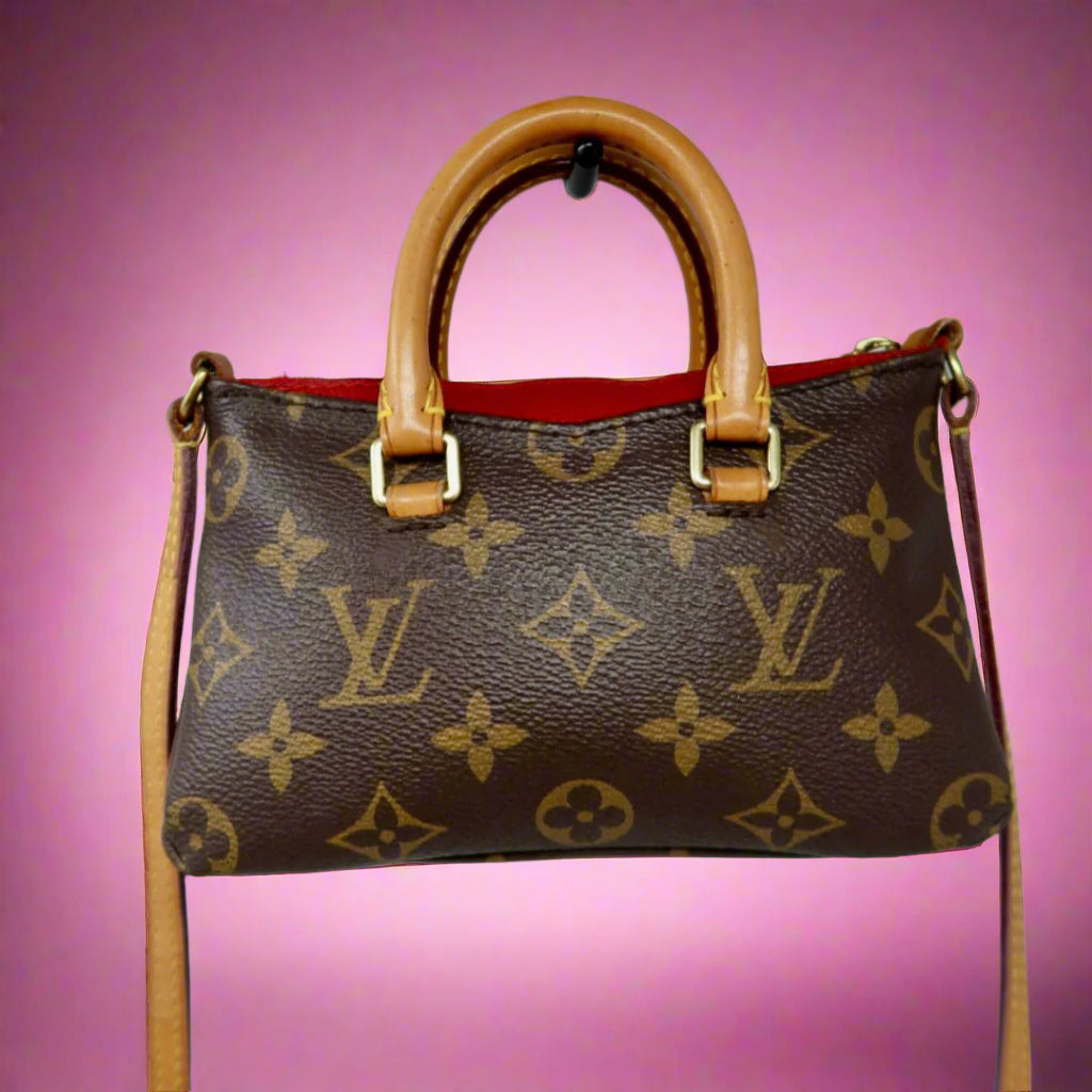 Louis Vuitton Monogram Nano Pallas Cherry