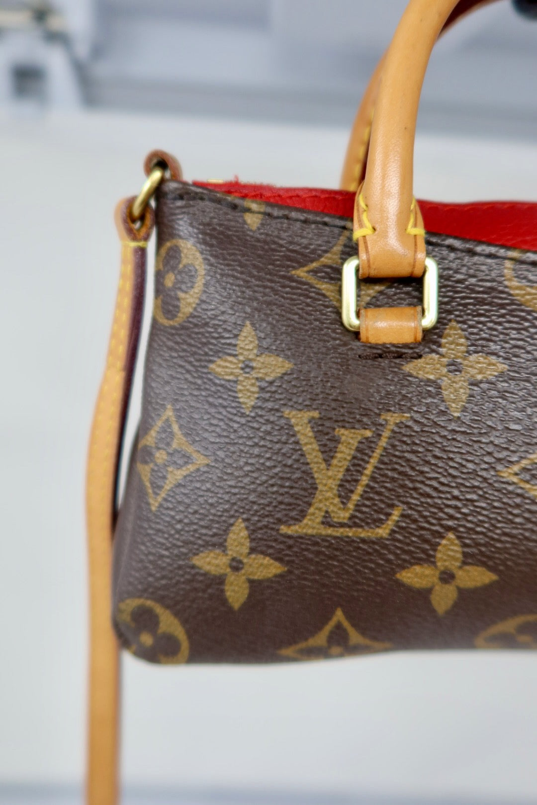 Louis Vuitton Monogram Nano Pallas Cherry