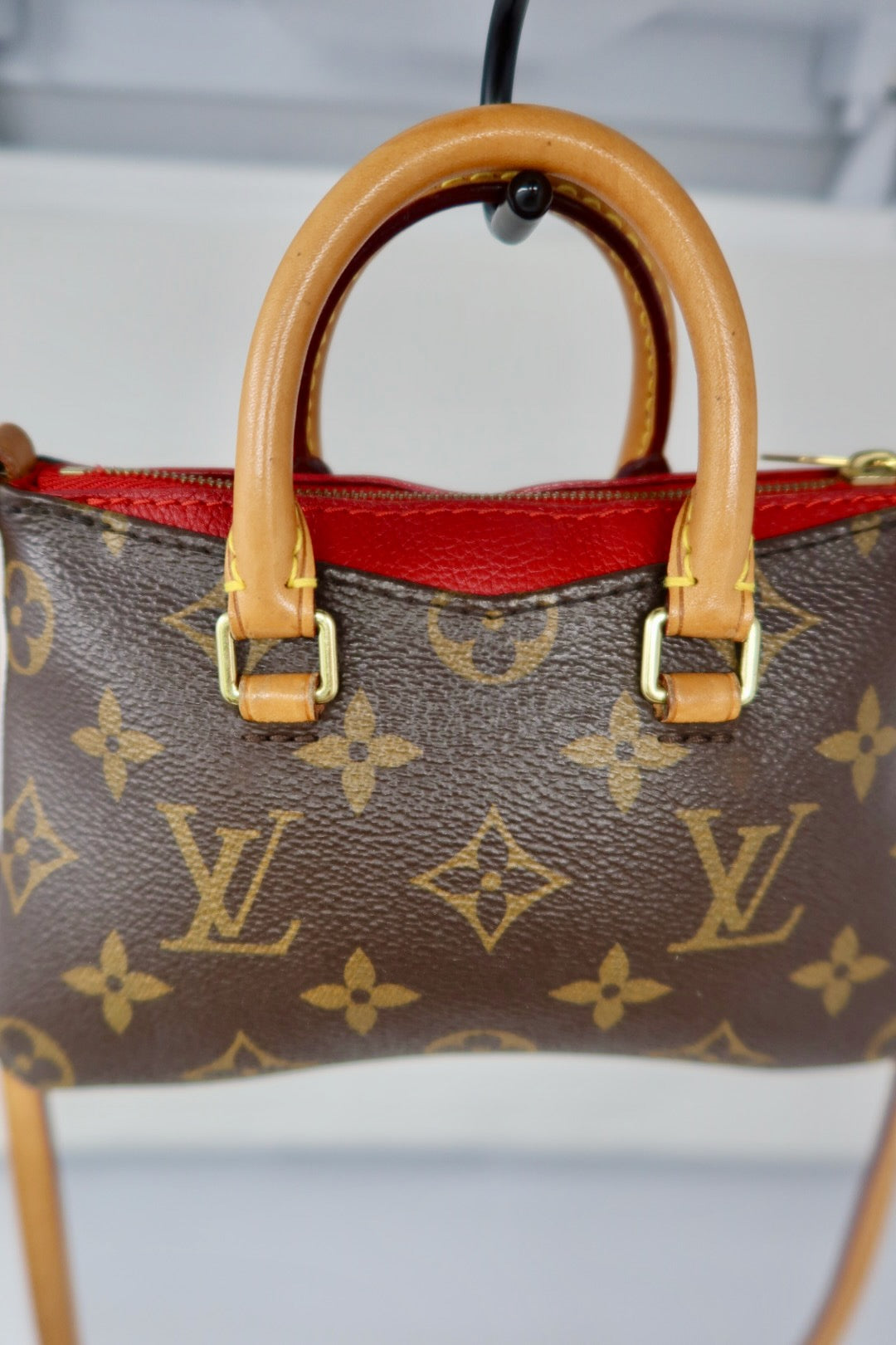 Louis Vuitton Monogram Nano Pallas Cherry