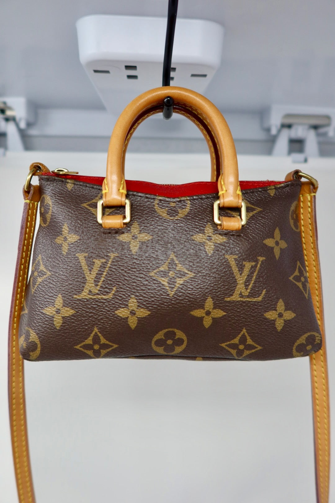 Louis Vuitton Monogram Nano Pallas Cherry