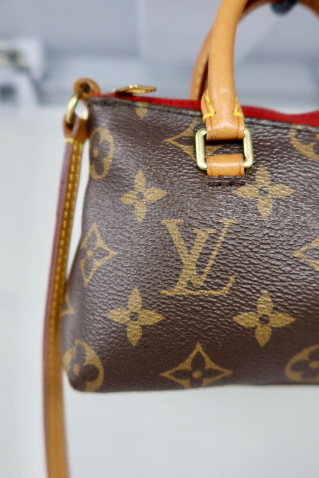 Louis Vuitton Monogram Nano Pallas Cherry