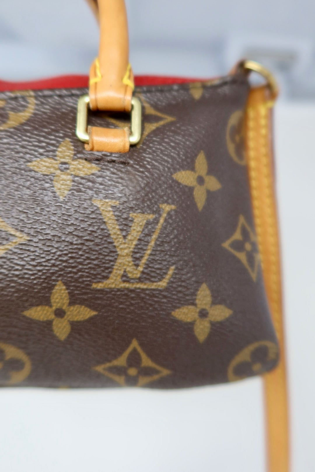 Louis Vuitton Monogram Nano Pallas Cherry