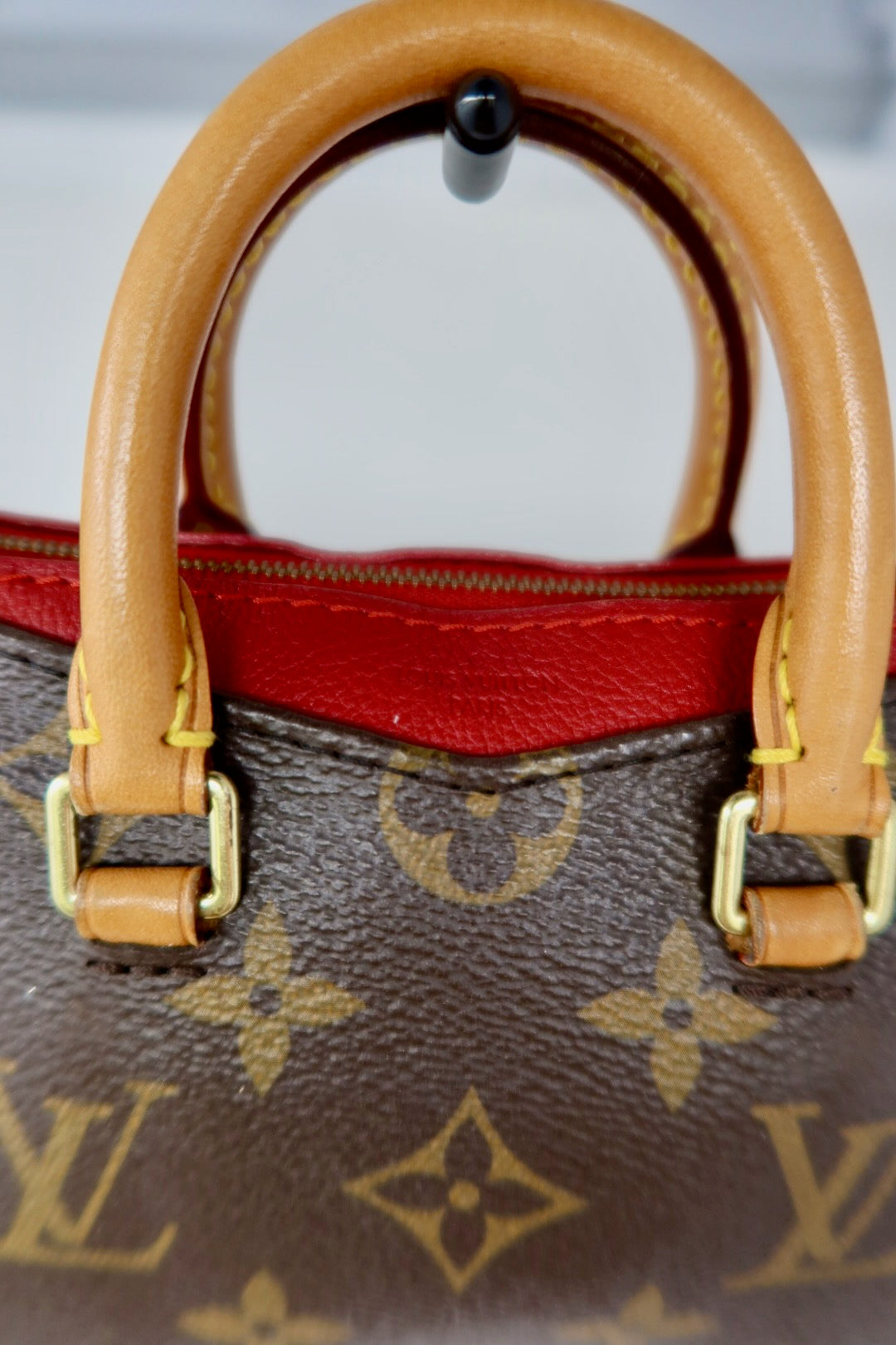 Louis Vuitton Monogram Nano Pallas Cherry