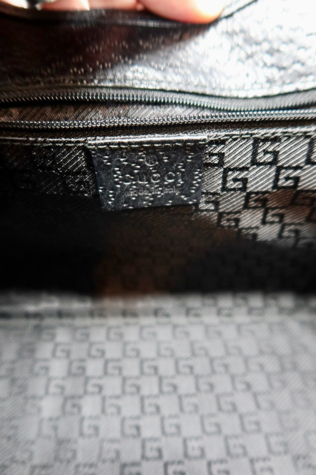 Gucci Jackie Black Leather