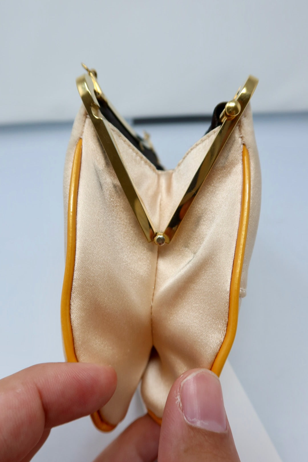Dior Mini Saddle Orange Satin