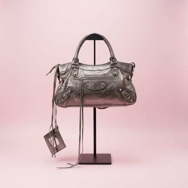 Balenciaga Silver First Bag