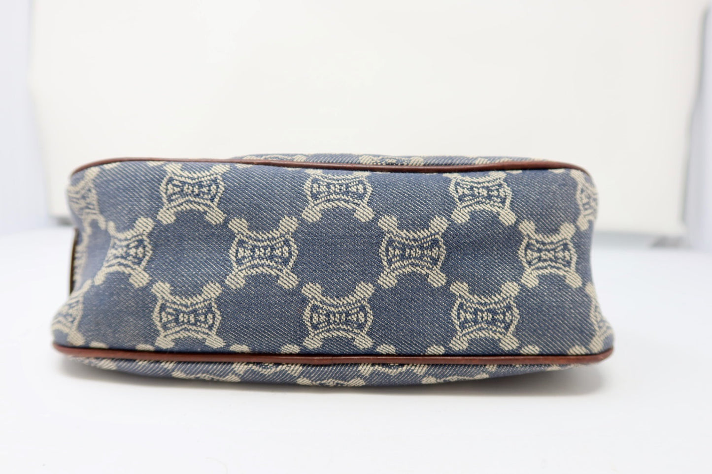 Celine Macadam Blue Denim Pochette