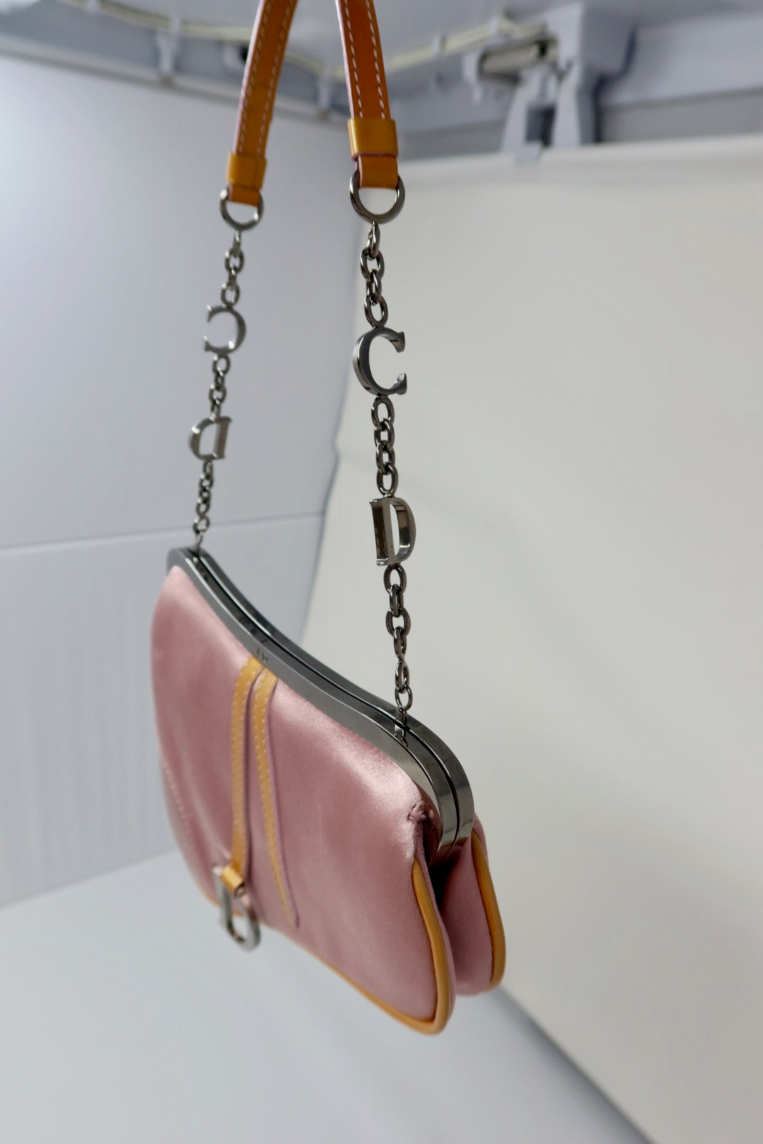Dior Mini Saddle Pink Satin