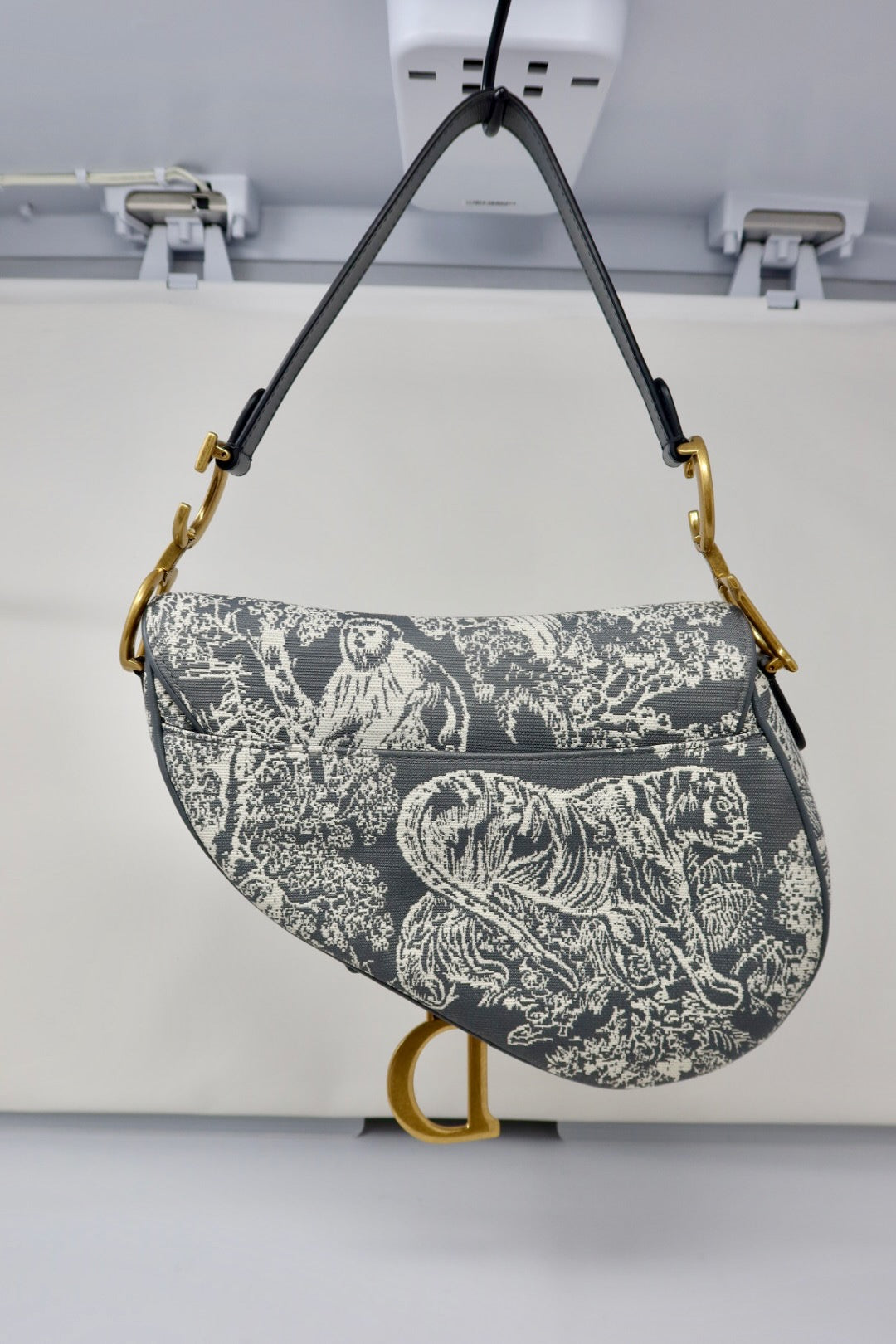 Dior Canvas Saddle Bag
