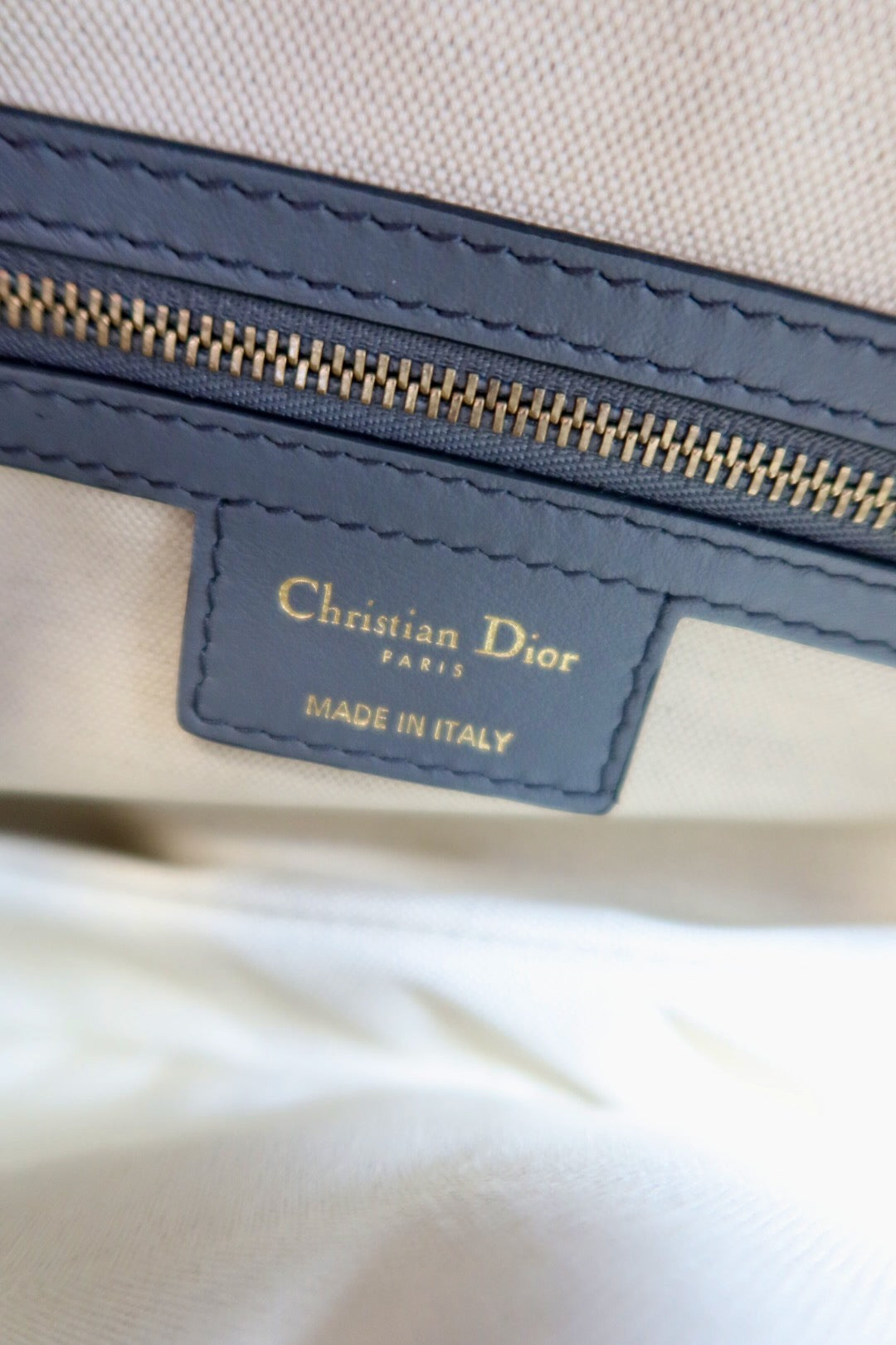 Dior Canvas Saddle Bag