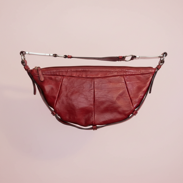YSL Red Half Moon Mombasa Bag
