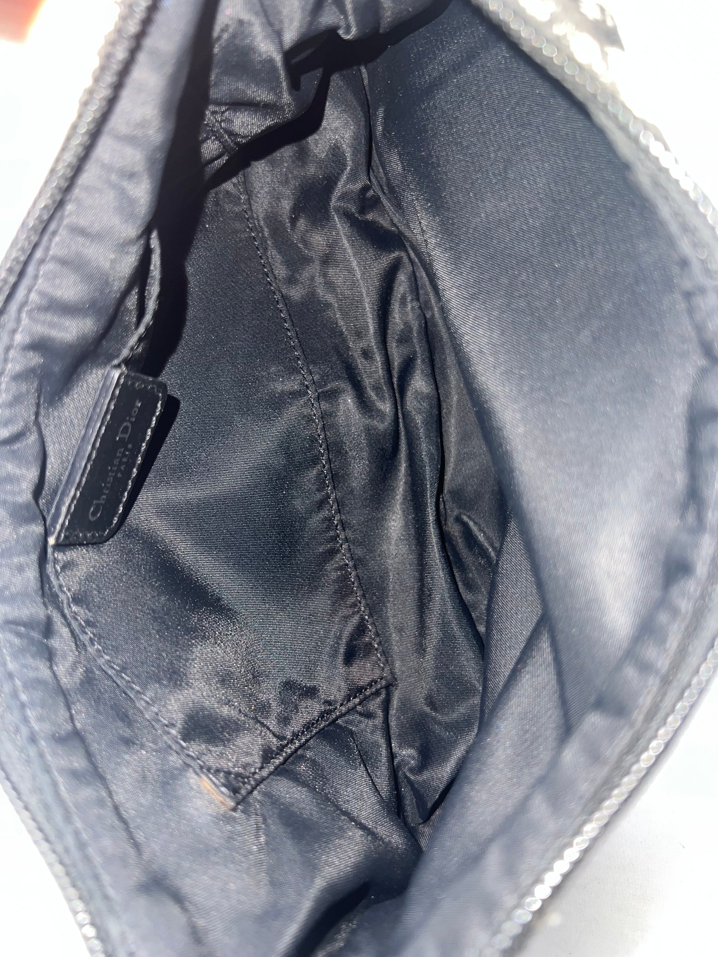 Christian Dior Trotter Jacquard Canvas Shoulder Bag