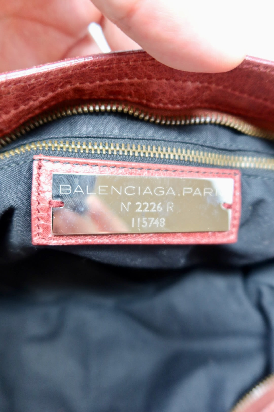 Balenciaga City Red (comes with original duster)