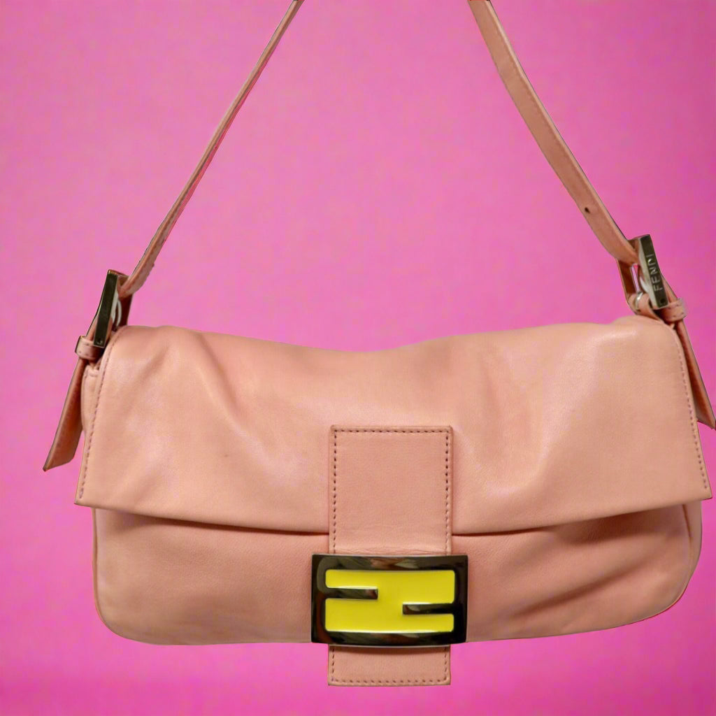 Fendi Baguette Pink Lambskin