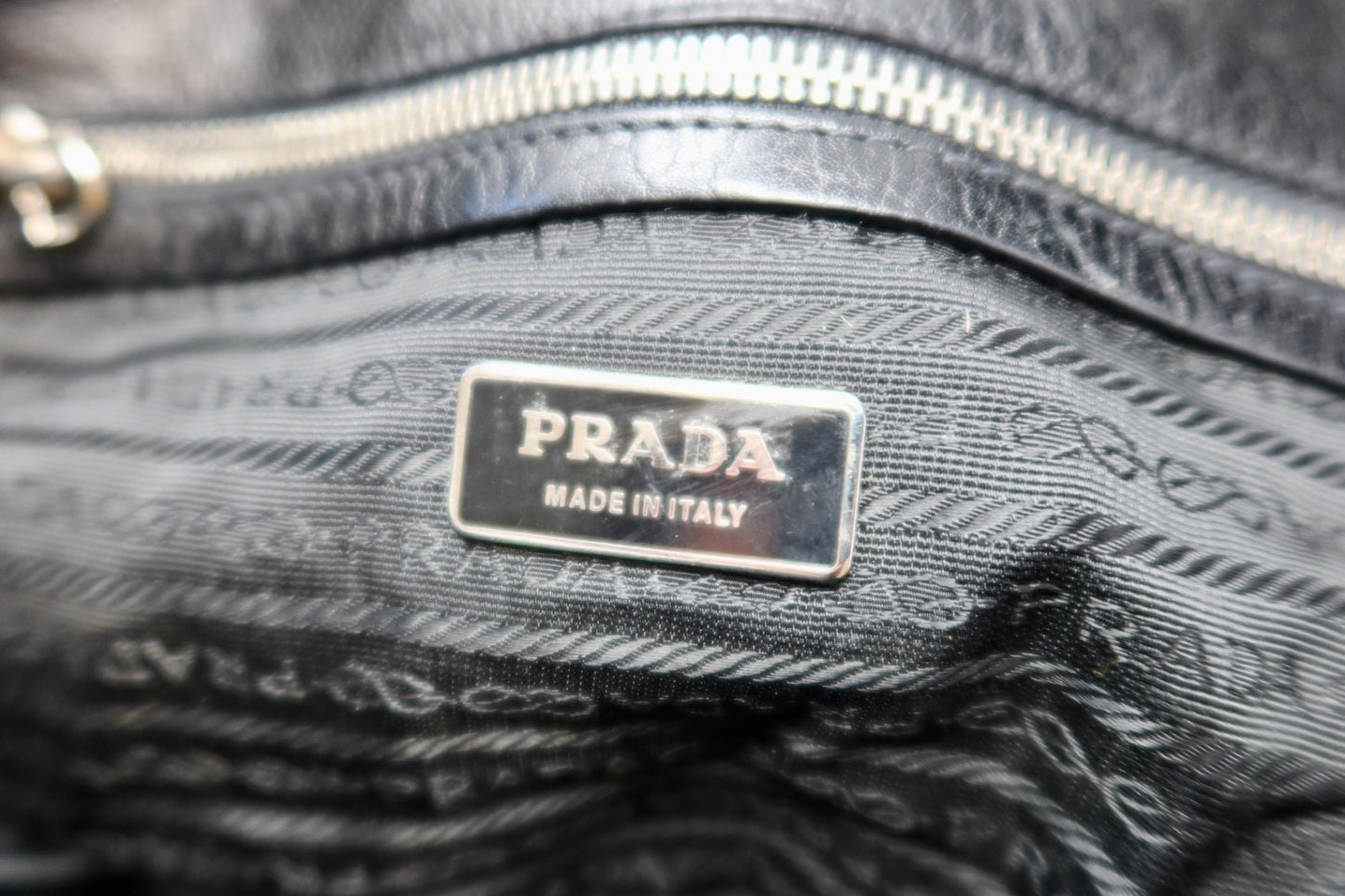 90s Prada Nylon and Leather Tessuto Easy